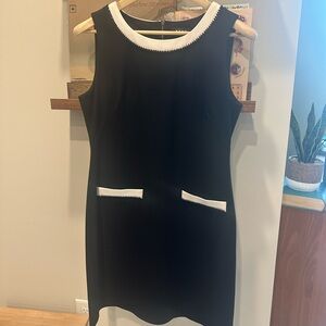 DKNY Black and White Mini Dress
